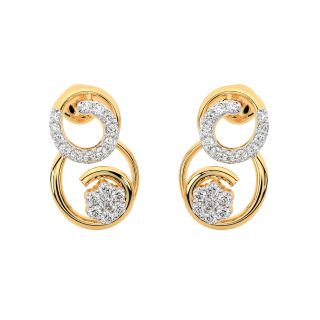 Kiana Round Diamond Stud Earrings For Her